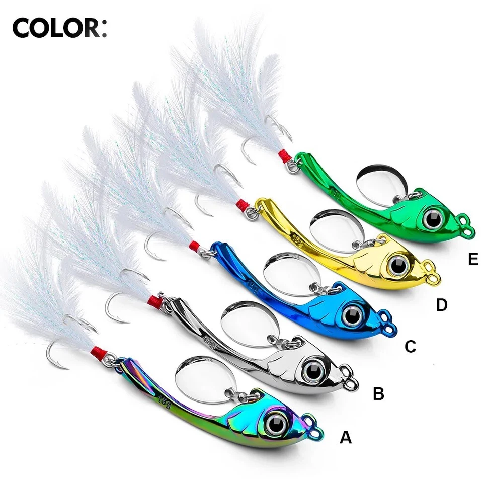 Jigspinner Jig Spinner Blinker Spin Tail Angelköder Hecht Barsch Zander Angeln - Bild 2 von 4