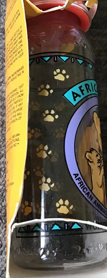 De Colección Munchkin León ~ Animal Africano Biberón 8oz Nuevo Foto 3 de 4