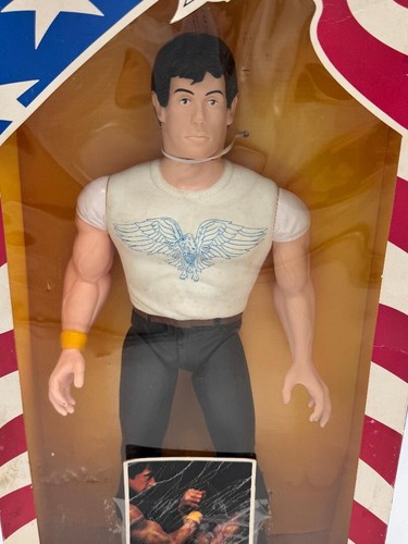 1986 Lincoln Hawks Complete w/ Box Vintage LewCo 16" Inch Stallone Figure - Picture 2 of 6