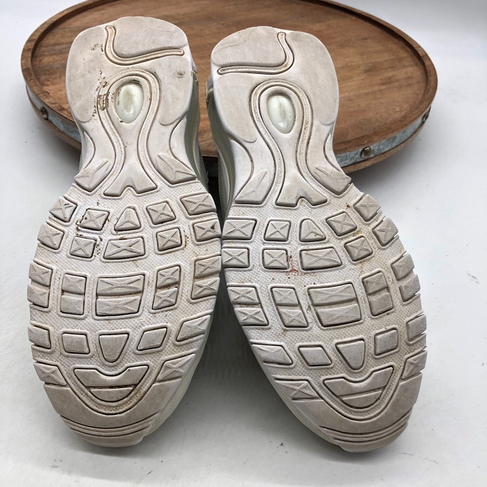 Nike Air Max 97 GS White Metallic Silver Shoes 921522-104 Youth 5Y  