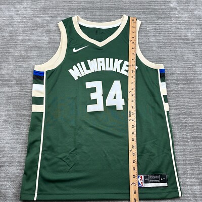NEW Giannis Antetokounmpo Milwaukee Bucks Nike Jersey Mens Large