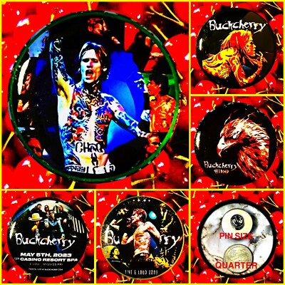 BUCKCHERRY  KIERNAN S  FIVE LARGE PINS 