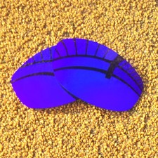 Polarized Lenses Replacement for-Oakley Wiretap XL - Violet Blue Mirror