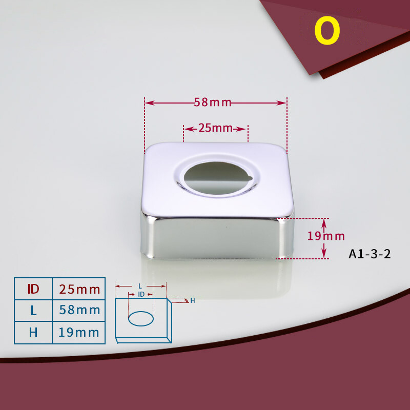 Valve Tap Pipe Cover Collars Stainless Steel , Round, Cone, Square Easy