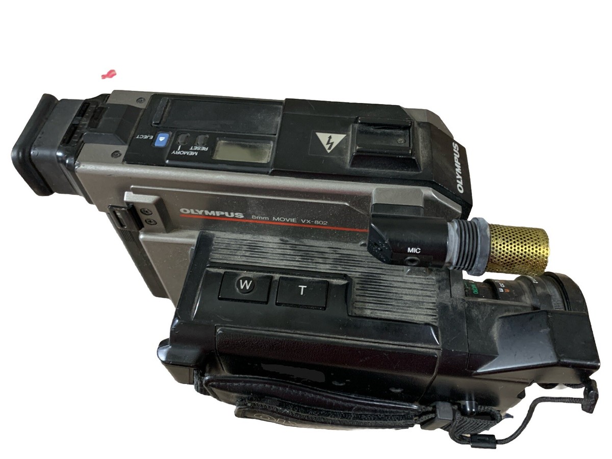Retro Vintage Olympus VX-802-U 8mm Movie 8 Camcorder Japan 1987
