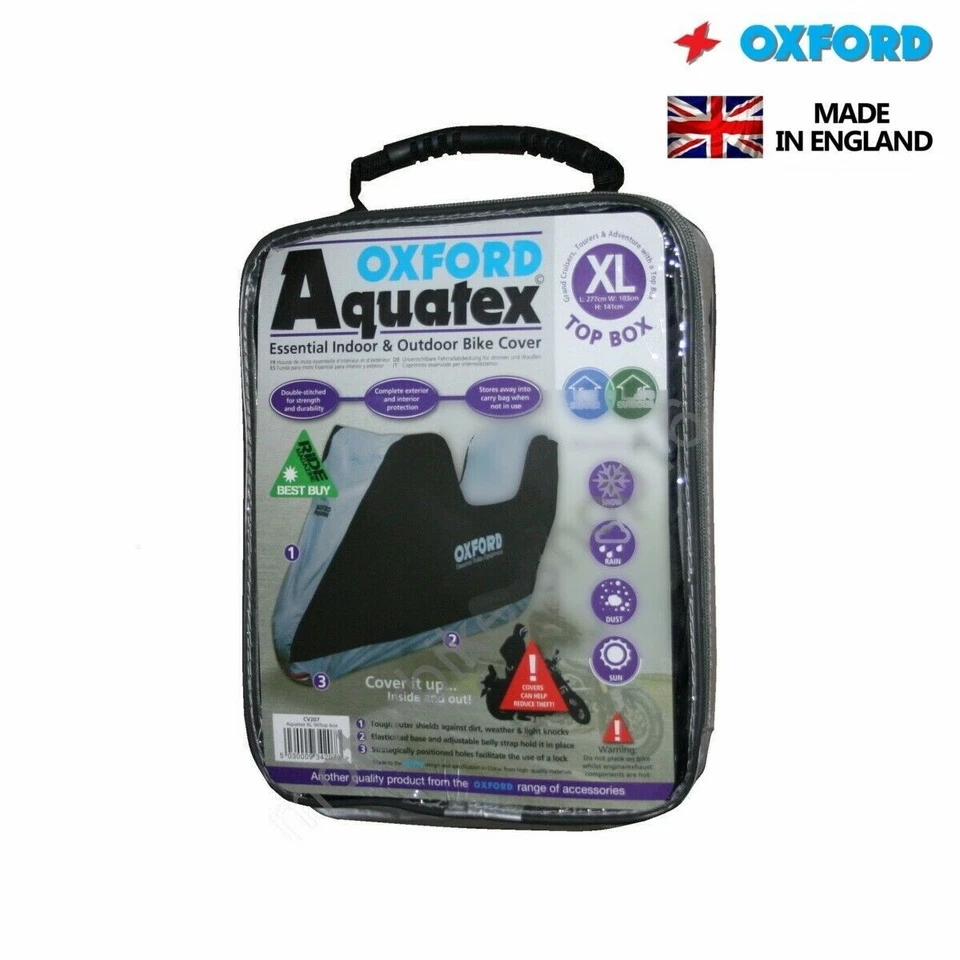 OXFORD CV202 TELO COPRIMOTO ESTERNO IMPERMEABILE MOTO TAGLIA M 229 CM - Immagine 2 di 4