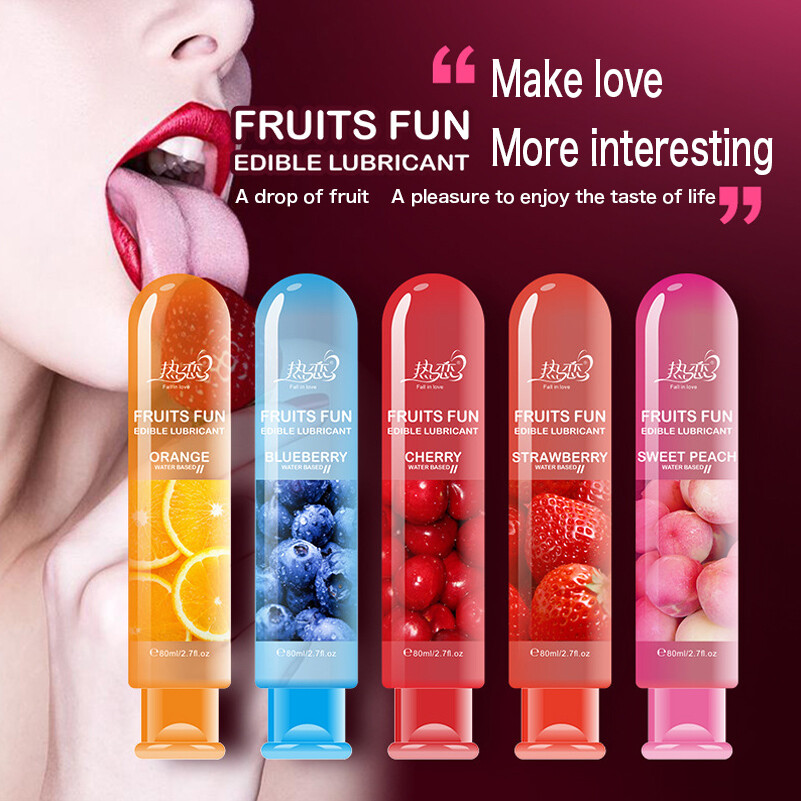 Fruit Flavored Water Based Personal Edible Gel Lubricant Adult Oral Fun Sex  Lube | eBay