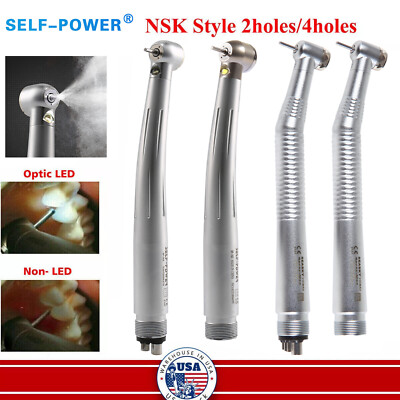 E-generador Dental LED Fibra Óptica/ Turbina de Pieza de Mano de Alta Velocidad