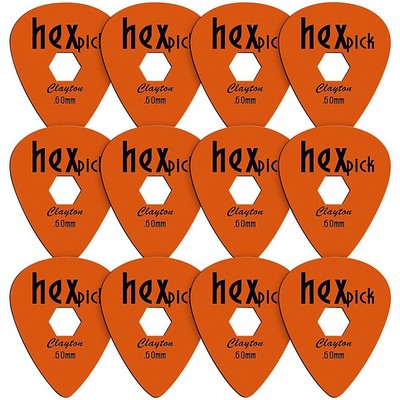 Clayton HexPick Guitar Picks - 12-Pack .60mm
