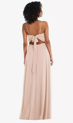 formal fuchsia dress Matilda Ruffle-Trim Cut-Out Maxi Dress in Black