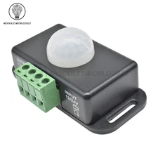 DC12-24V Automatic Body Infrared PIR Motion Sensor Switch For LED Light Strip US