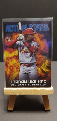 2023 Topps Update Jordan Walker Action Stars Blue /600 #AS-12 St Louis Cardinals