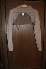 Hunkemöller Sport Top - Sport Kurzpulli - Gr. L - Beige/Braun