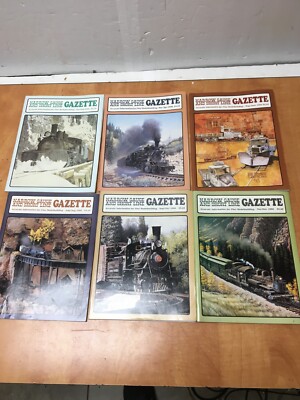 Narrow Gauge & Short Line Gazette Railroad Magazine 1986 Complete Set of 6