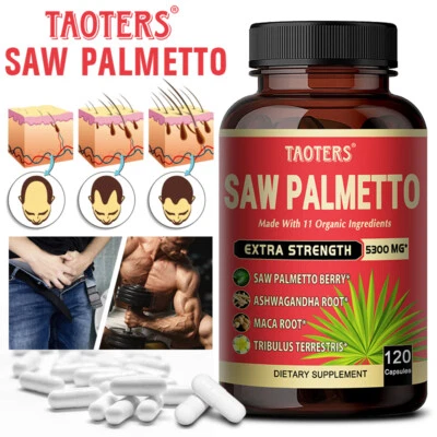 TAOTERS Saw Palmetto 5300mg - 30/60/120 Kapseln Prostata Vorsteherdrüse Sägepalme