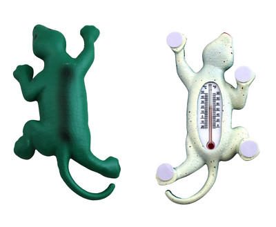 Window Thermometer Outdoor Lizard Gecko Shape Self Adhesive Novelty Peel & Stick