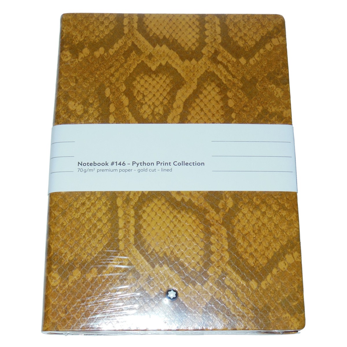 モンブラン ノート 146 パイソン saffron 119548 New Montblanc Fine Stationery Python Print Saffron Lined Notebook