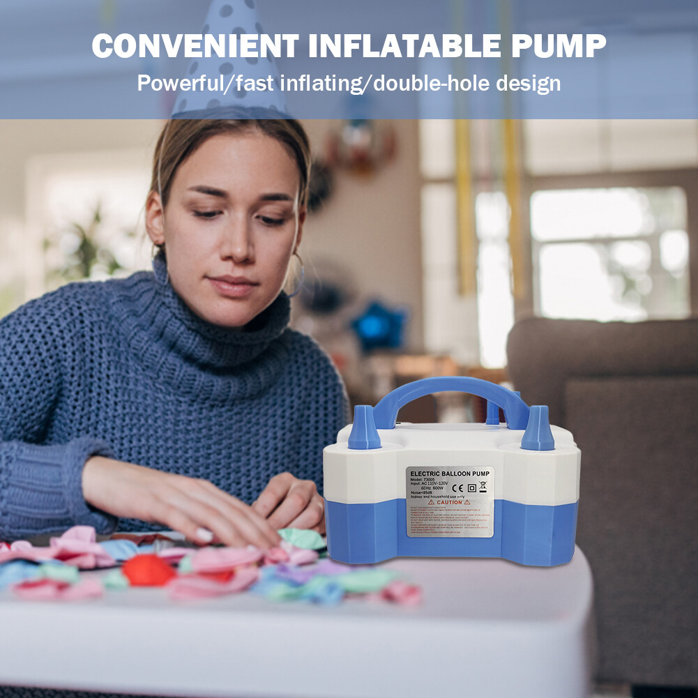 Electric Air Pump 600W Inflation Machine for Holiday Scene Layout (blue