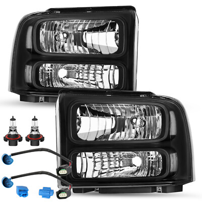 For 1999-2004 F250/F350/F450/F550 Super Duty /2000-004 Ford Excursion Headlights