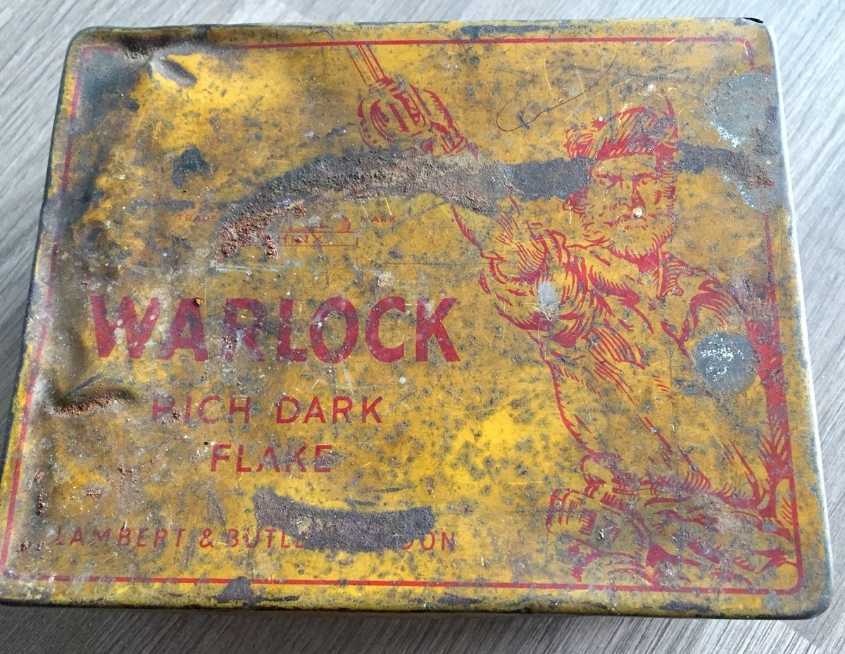 1930’s Warlock Lambert & Butler tobacco tin rich dark flake