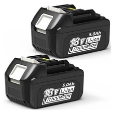 2X Replace Makita BL1860B 18V Lithium-Ion 5.0Ah Battery-2Pack BL1830B BL1850 B