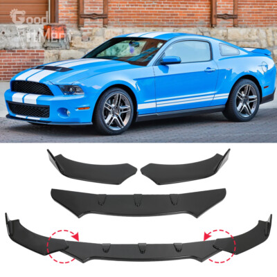 Für Ford Mustang 00-21 Glänz Frontspoiler Spoilerschwert Splitter Spoilerlippe