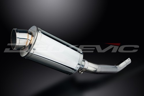 KAWASAKI ZX6R NINJA 636 2003-04 225mm OVAL STAINLESS SILENCER EXHAUST KIT - Bild 5 von 5