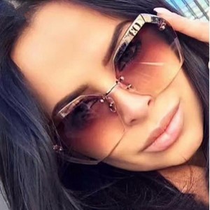 rimless sunglasses womens