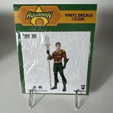 Aquaman Vinyl Decal Set, 3 Designs, w/ Black Manta by Culturefly, World s Finest