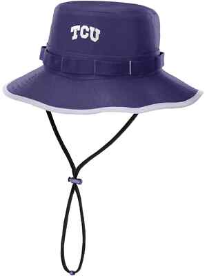 Nike TCU Horned Frogs Dri-FIT Apex Boonie Bucket Hat Purple Mens Size Medium NEW