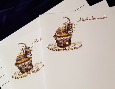 Schokolade Cupcake Brief Schreibpapier & Umschläge Briefpapier & Umschläge