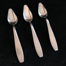 3 Vintage Serrated Grapefruit Spoons Stainless Steel - Japan