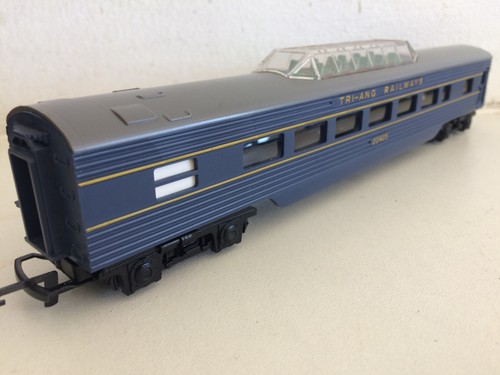 TRIANG TC R132 BLUE VISTA DOME GREY ROOF COACH 20425 1960 transcontinental VGC