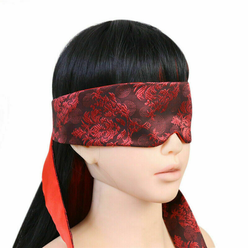 Soft Satin Blinder Eye Mask Flirt Blindfold Patch Cover Lingerie Sexy Band  Ties 