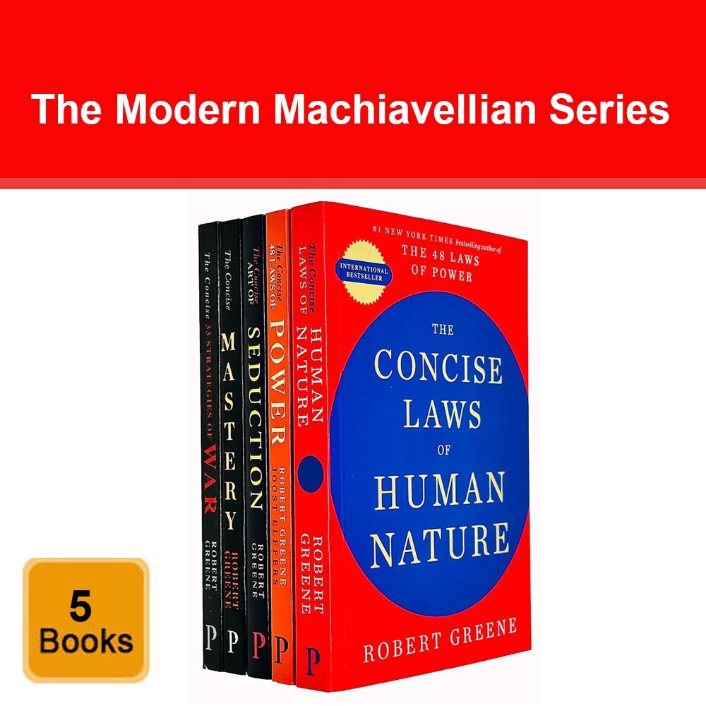 The Modern Machiavellian Series 5 Books Collection Set By Robert Greene NEW Pack