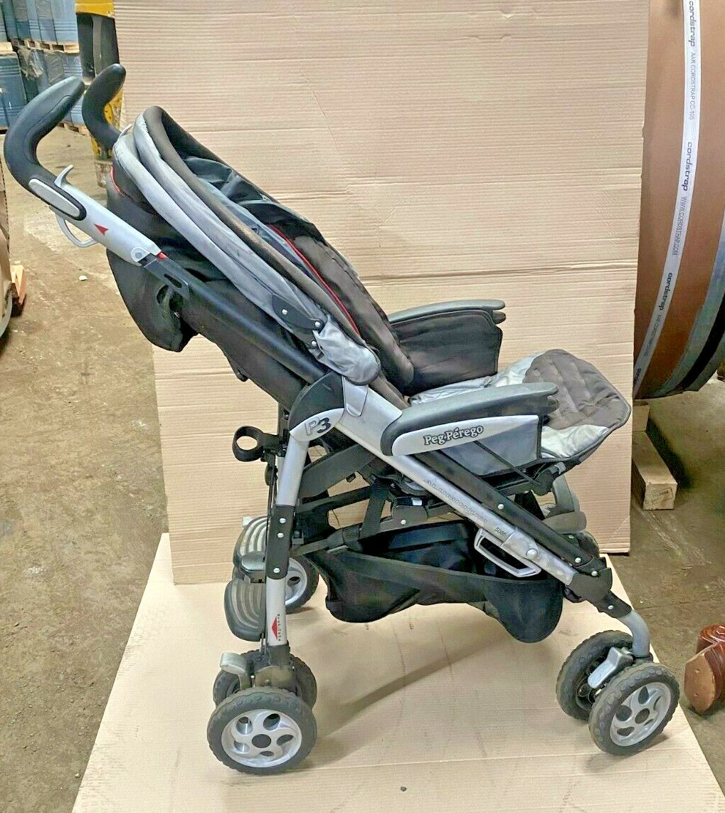 Peg Perego Pliko P3 Black bubbles Standard Single Seat Stroller