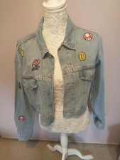 Levi's X Super Mario Cropped Trucker Denim Women Jacket Small