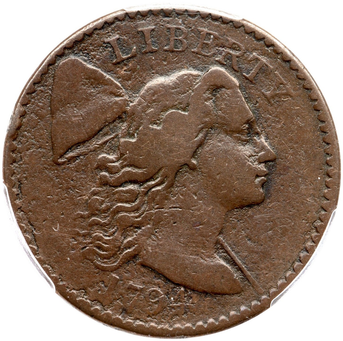 【希少】COMPASSSERIESCPX1200IIDISCONTINUED 1794 S-48 R-5 PCGS G 6 Starred Reverse Liberty Cap Large Cent Coin
