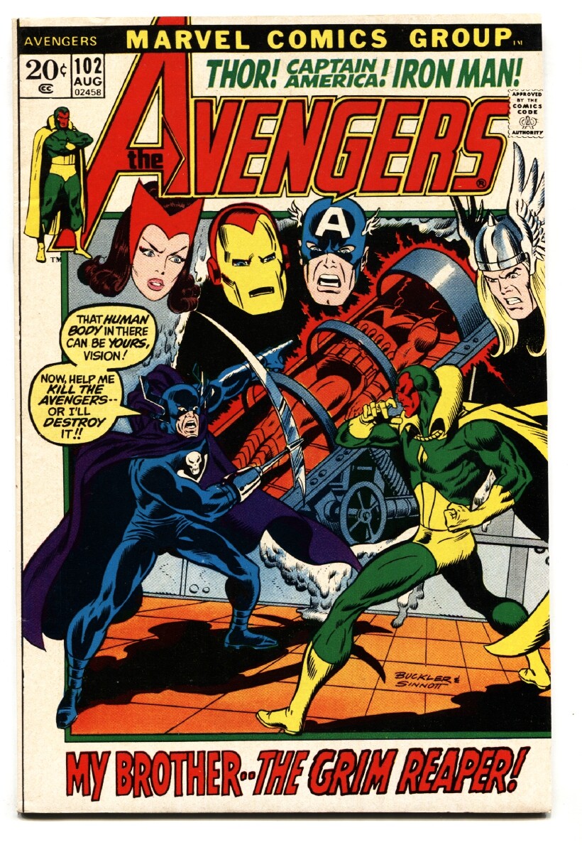 Avengers #102 1972 - Marvel -VF/NM - Comic Book | eBay