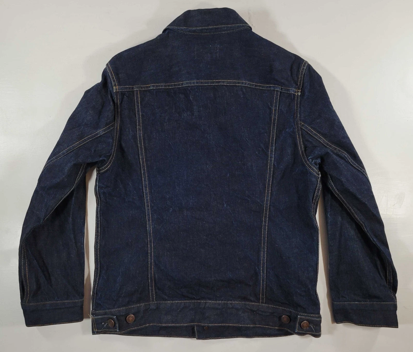 Imogene + Willie Made in USA Selvedge Denim Trucker Jean Jacket Adult S/M image 2