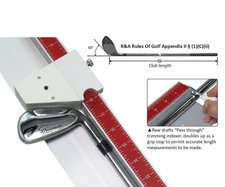 Golf Mechanix Bench Ruler 3-in-1 Tool for Club Length, Tip & Butt Measurement