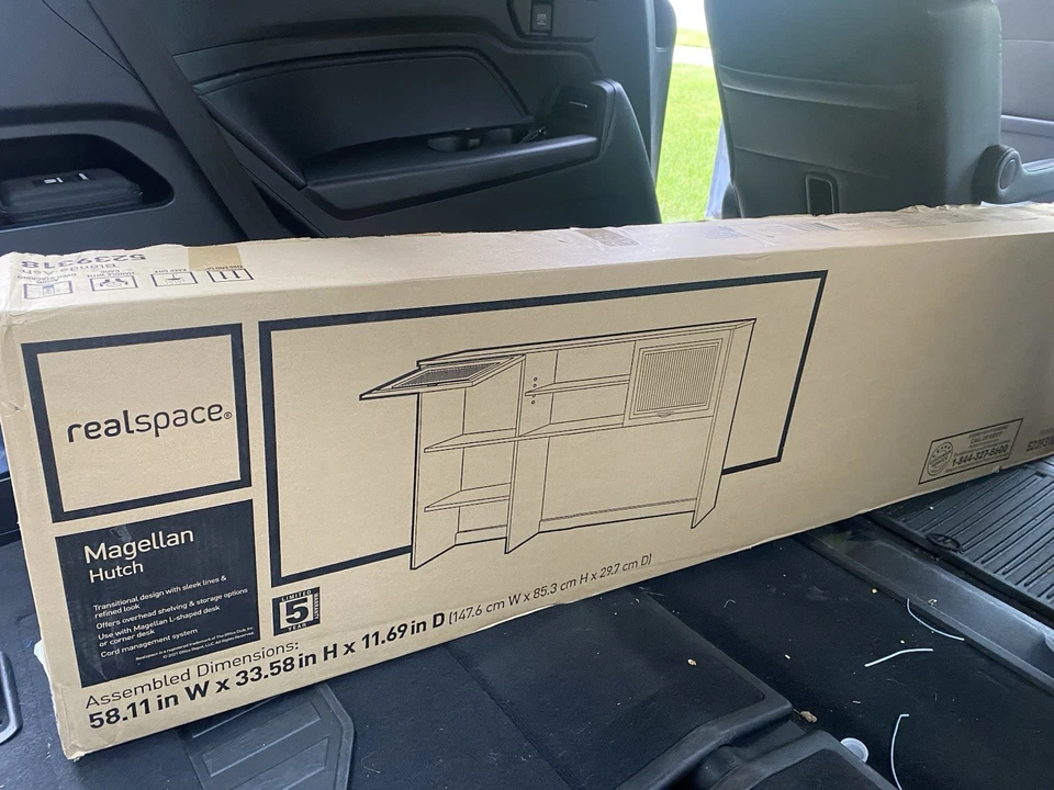 Realspace Magellan Hutch 58 pulgadas W y 33 pulgadas H - Rubio ceniza - Nuevo en caja Foto 3 de 3