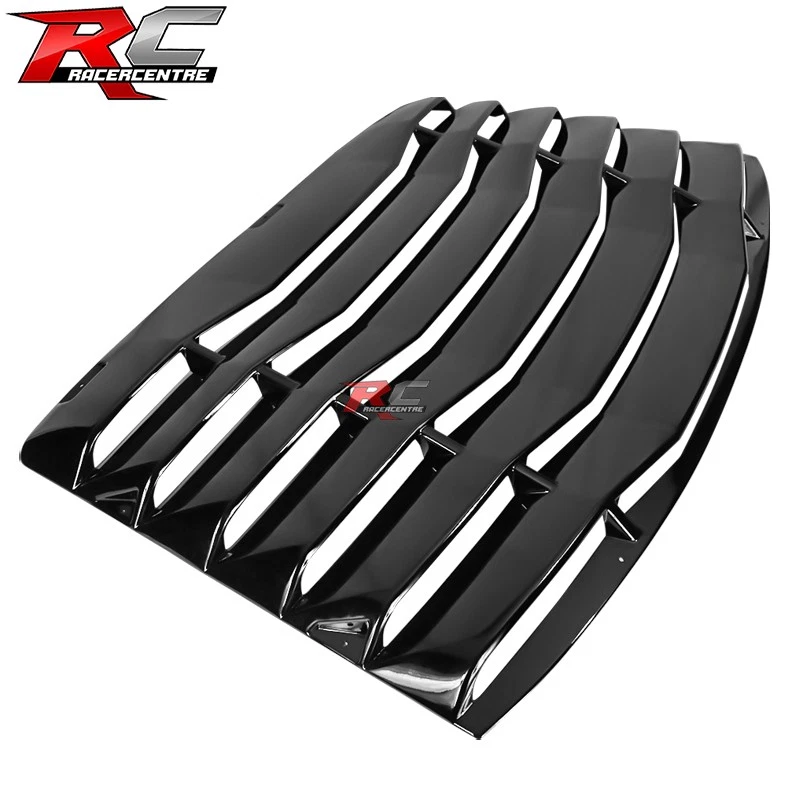 Fits 99-04 Ford Mustang IKON Style Rear Window Louver Shade Cover Gloss Black Foto 4 de 4