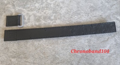 Original OEM Omega/Swatch "MoonSwatch" schwarzes Lederarmband NEU! - Bild 2 von 7
