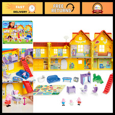 Peppa Pig Family House Playset with 3 Figures 11 Accessories - Preschool Toys