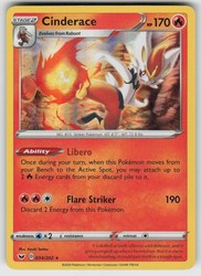 Cinderace 034/202 Holo Rare Sword & Shield Base Set