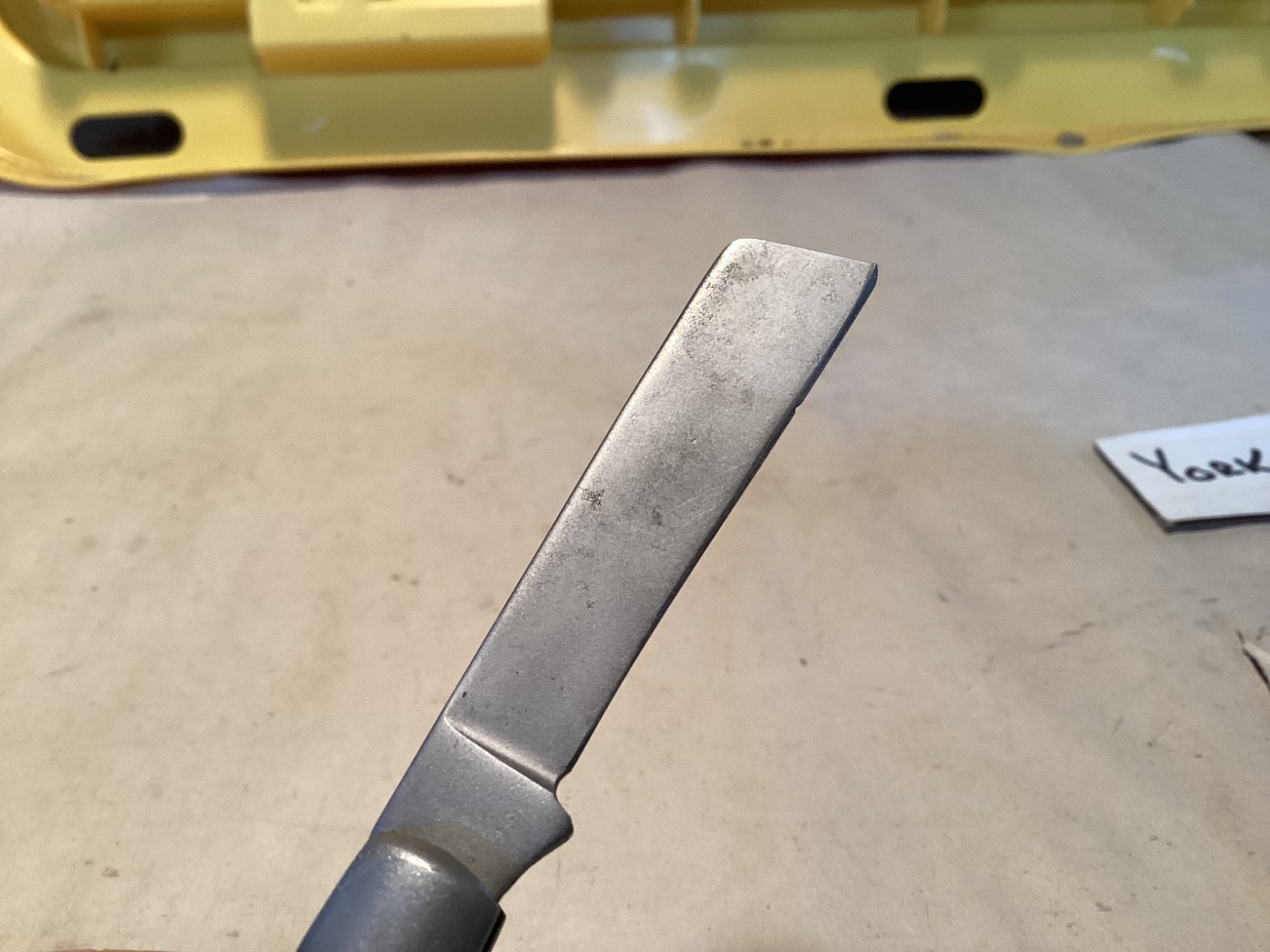 Vintage Klein model #H folding single blade pocket electrician knife