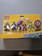 Fisher-Price Imaginext DC Justice League Villians Joker Penguin Riddler Sealed