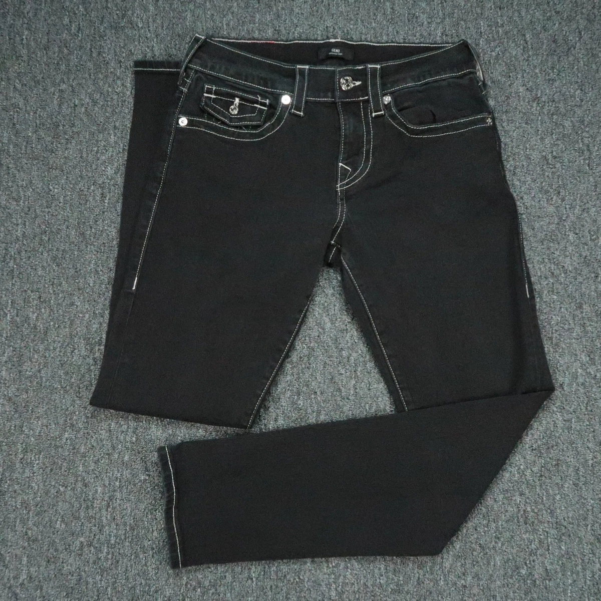 True Religion Black Slim Jeans for Men for sale | eBay