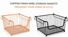 Vegetable Rack Fruit wire Stacking Storage Basket Kitchen Stand 1, 2, 3 Tier